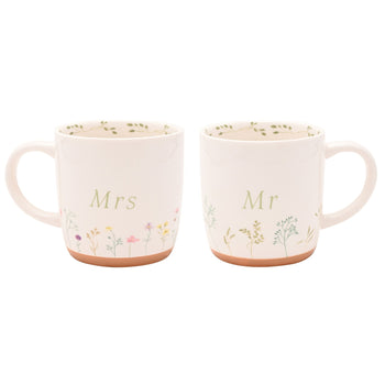 Love Story Ceramic Mugs - Mr & Mrs | WG1269