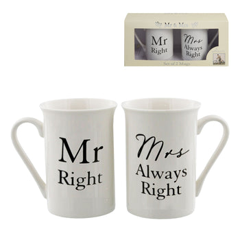 2pc Gift Set "Mr Right/Mrs Always Right" | WG524