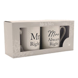 2pc Gift Set "Mr Right/Mrs Always Right" | WG524