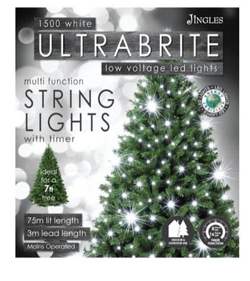 Jingles 1500 LED Ultra Brite Lights with Timer