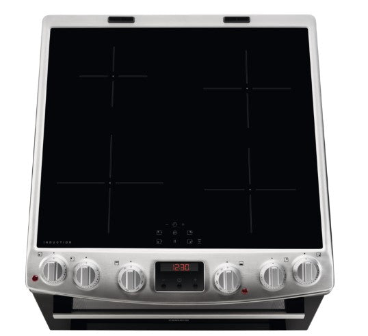 Zanussi 60cm Freestanding Induction Cooker - Stainless Steel | ZCI66280XA