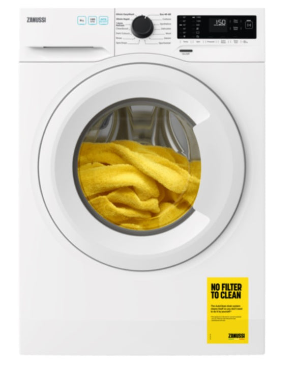 Zanussi 8kg 1400 Spin Freestanding Washing Machine | ZWF842C3PW