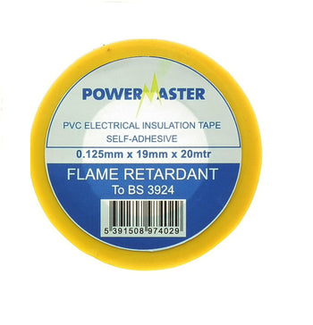 Powermaster 19mm Insulating Tape 20 Metre -Yellow | 0089-22