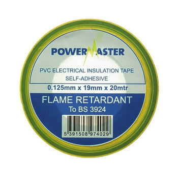 Powermaster 19mm Insulating Tape 20 Metre -Earth | 0089-24