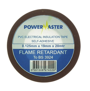 Powermaster 19mm Insulating Tape 20 Metre -Brown | 0089-36