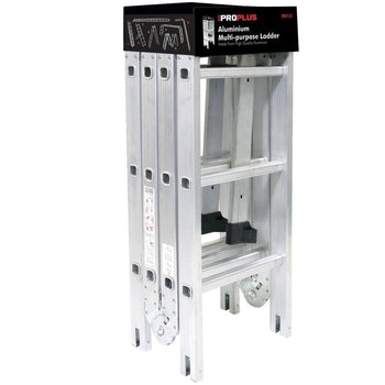 ProPlus 4 Section Hinged Aluminium Ladder | 019667