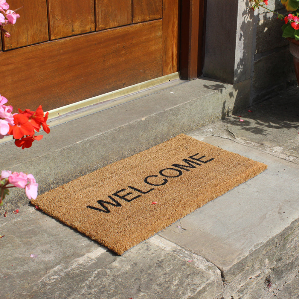 JVL 35x60cm Welcome PVC Coir Mat │02-424