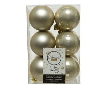 6cm Shatterproof Christmas Baubles