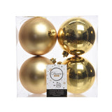 10cm Light Gold Shatterproof Baubles│022165K