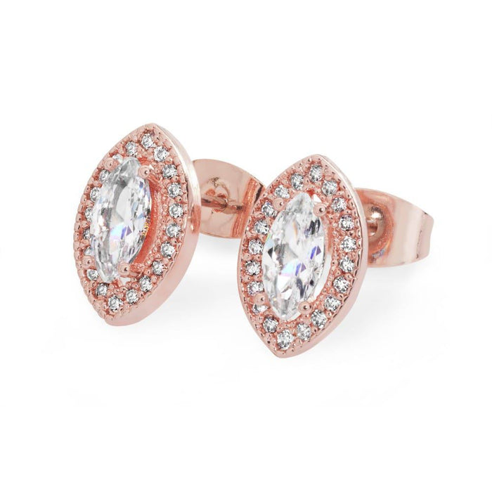 Tipperary Crystal Rose Gold Marquise Cut Earrings│107397