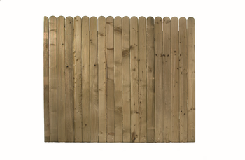 Premier Pressure Treated Round Top Closed Board Panel 1800 x 1800mm | 1083