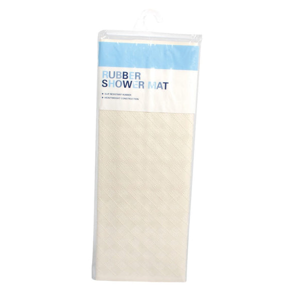 White Rubber Shower Mat | 11106