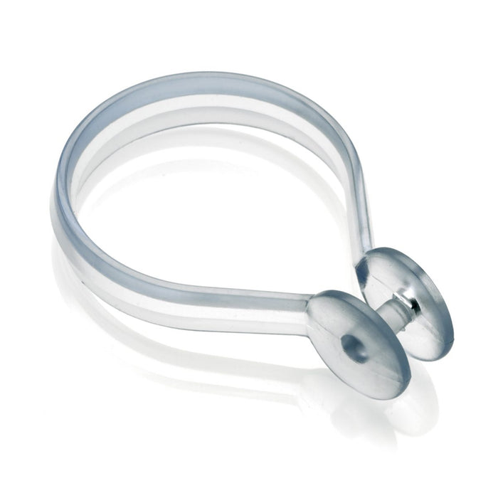 Button Clear Shower Curtain Rings PK12 | 11801