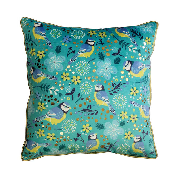 Tipperary Crystal Blue Tit Birdy Cushion│137981