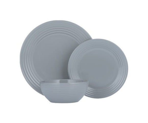 Typhoon Living Grey 12pce Dinner Set│1401.048