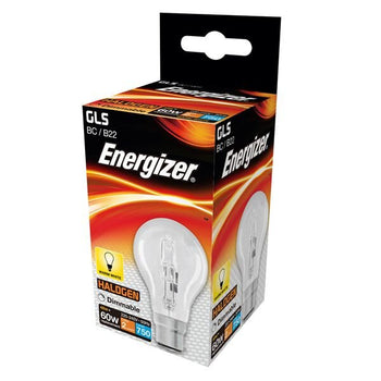 Energizer Eco Halogen 48W (60W) B22 Clear GLS Light Bulb | 1703-08
