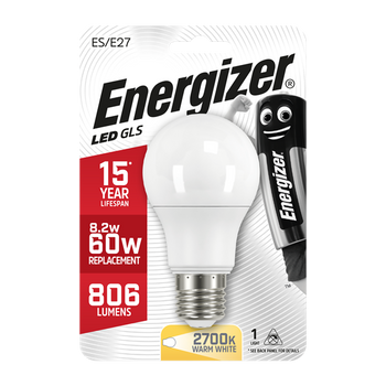 Energizer 9.6W (60W) E27 GLS LED Light Bulb | 1792-18