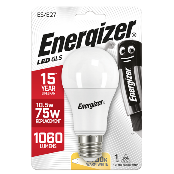 Energizer 11.6W (75W) E27 GLS LED Light Bulb | 1792-22