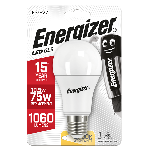 Energizer 11.6W (75W) E27 GLS LED Light Bulb | 1792-22