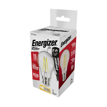 Energizer 7.2W (60W) B22 LED GLS Dimmable Filament Light Bulb |1828-38