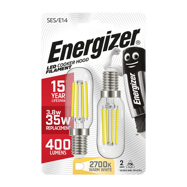 Energizer 4W (35W) LED E14 Cooker Hood Filament Light Bulb | 1834-18