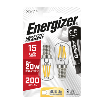 Energizer 2W (20W) LED E14 Pygmy Filament Light Bulb | 1834-30