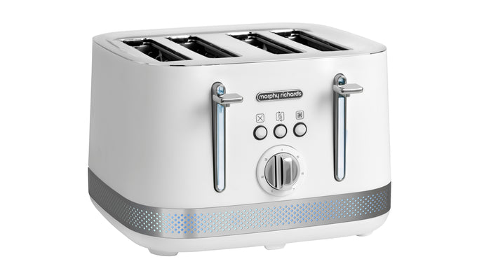 Morphy Richards Illuminated 4 Slice Toaster-White│2480210