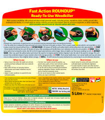 Roundup® Fast Action Ready to Use Weed Killer Pump ‘n Go 5L│4104424