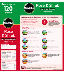 Miracle-Gro® Rose & Shrub Fast Acting Granules Plant Food 3kg│4104806