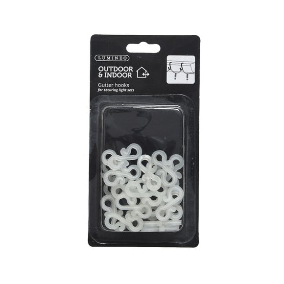 Light String White Gutter Hooks│485051