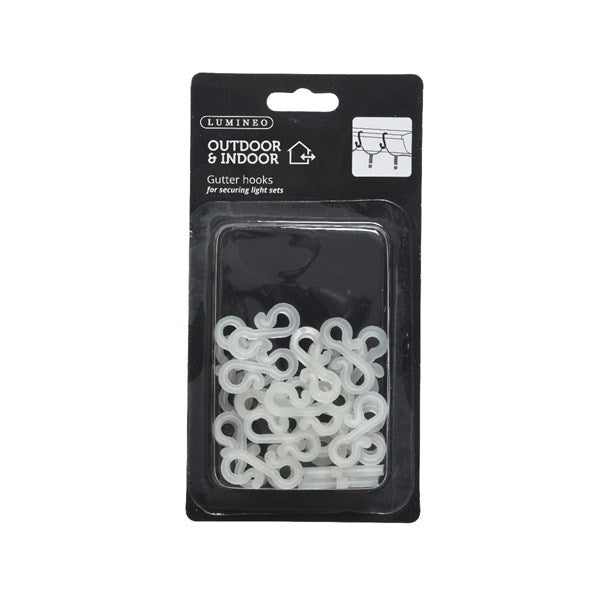 Light String White Gutter Hooks│485051