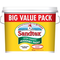 Sandtex 12L Ultra Smooth Brilliant White Masonry Paint