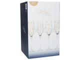 Mikasa Cheers Metallic Gold Champagne Flute Glasses│5140630