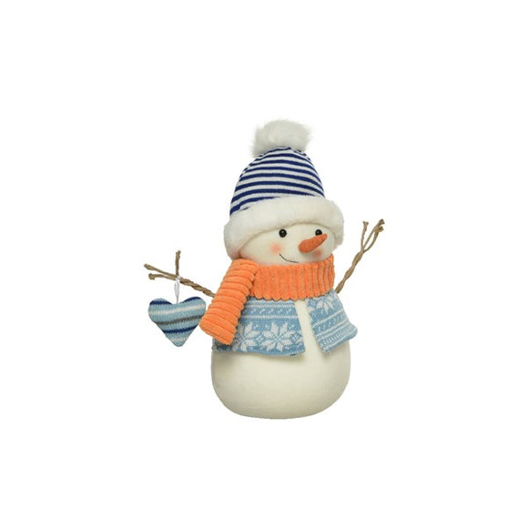 34cm Snowman with Heart in Hand│520491
