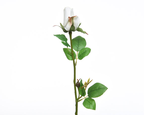 Silk Rose Closed on Stem