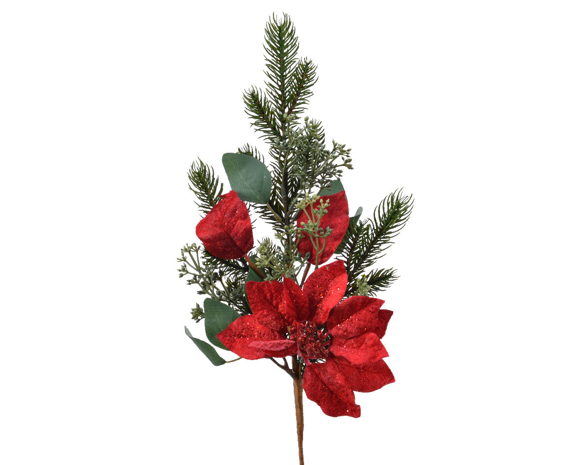 Spray & Glitter Poinsettia | 687068