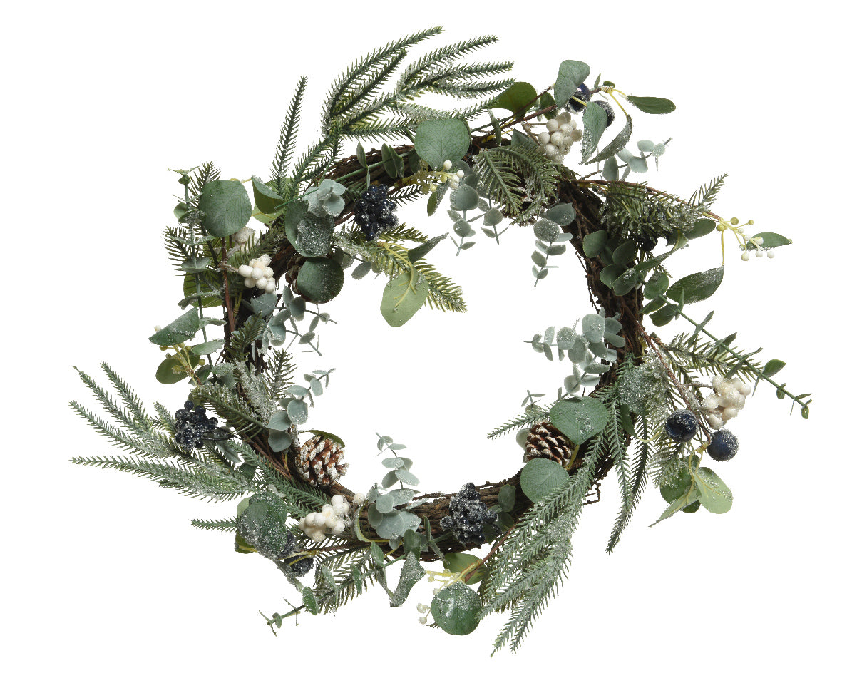 Frosted Wreath with Glitter & Ice | 726247