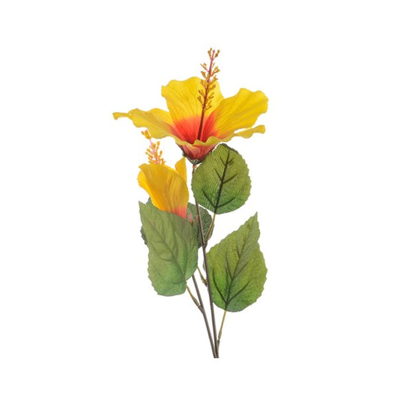71cm Yellow Artificial Hibiscus│800931