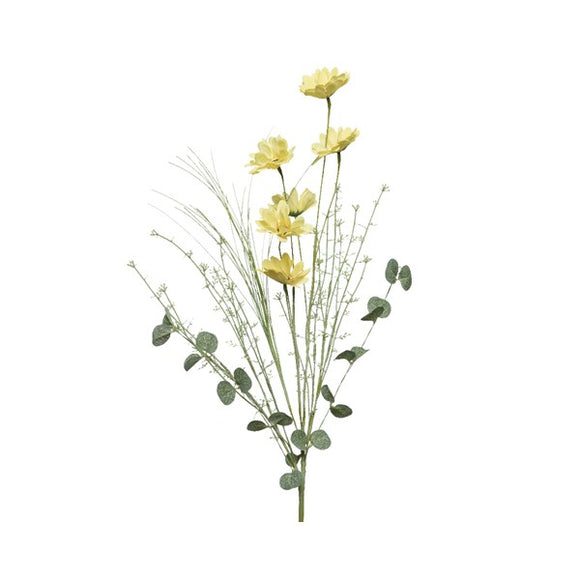 65cm Artificial Soft Yellow Dahlia Bunch│802210