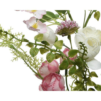 45cm Artificial Pink Rose Spray│802228