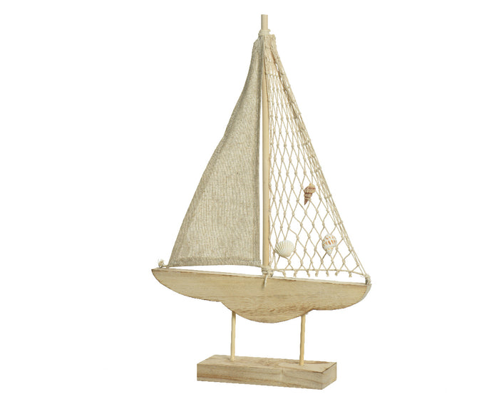 Pinewood Boat with Cotton Sail | 824771