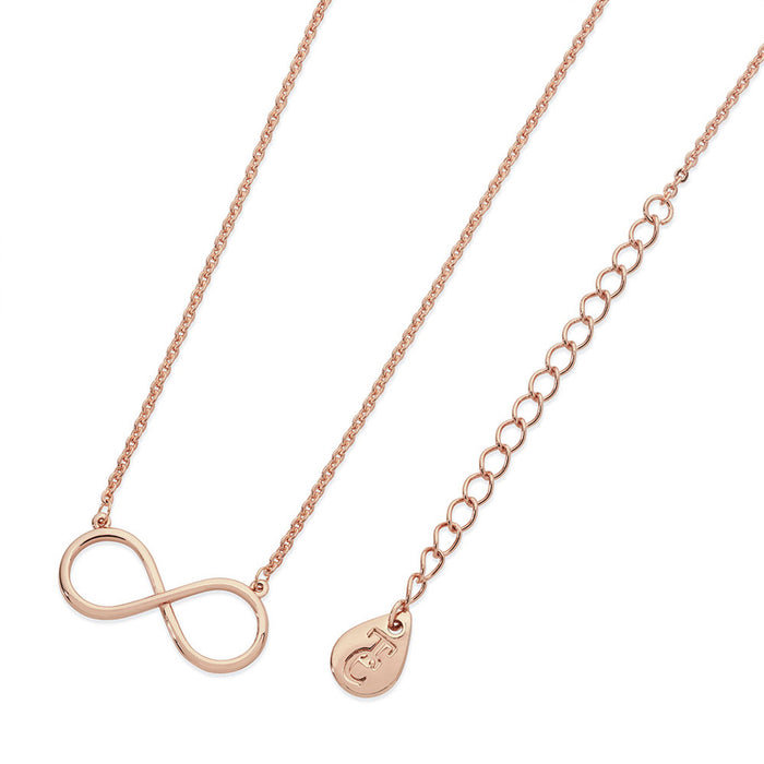 Tipperary Crystal Simple Infinity Pendant Rose Gold│109186
