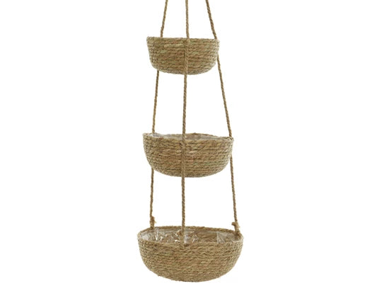 Sea Grass Baskets With Hanger Natural│838637