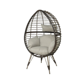 Brown Evora Standing Wicker Egg Chair│841833