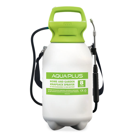 AquaPlus 5v Rechargeable 8L Pressure Sprayer with Lithium Battery│AQP969236