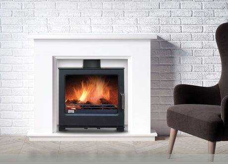 Bilberry Suir Eco Non-Boiler Solid Fuel Stove - Matt Black │BILSFECS