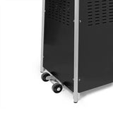13kW Black Gas Patio Flame Tower with Cover │BU-KO-B