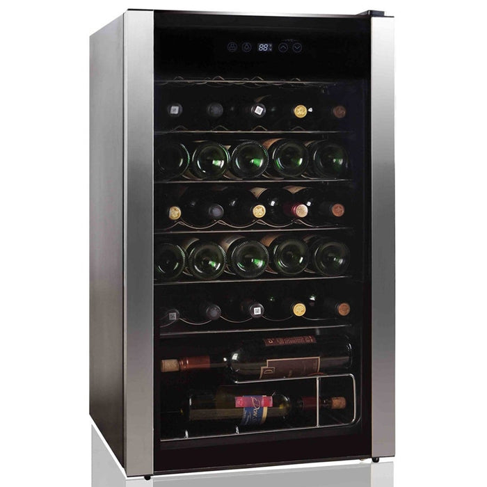 Belling 34 Bottle Wine Cooler-Stainless Steel│BWC34BK