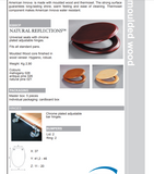 Bemis Mahogany Veneer Toilet Seat | CB32