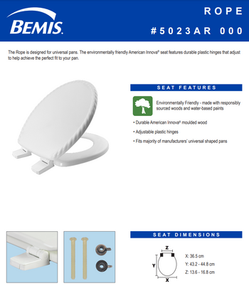 Bemis Rope Toilet Seat | CE01